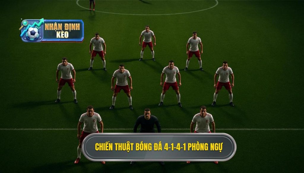 Chiến thuật bóng đá 4-1-4-1 phòng ngự