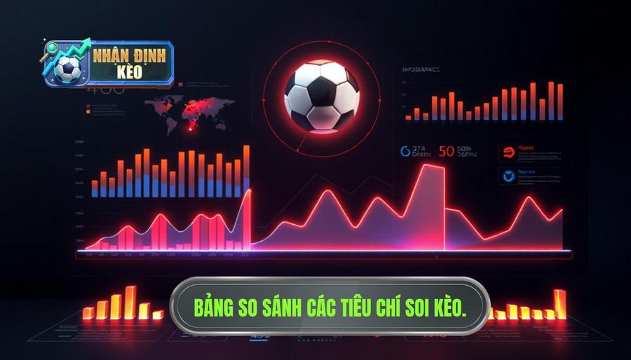 Bảng so sánh các tiêu chí soi kèo phổ biến Bảng so sánh các tiêu chí soi kèo phổ biến